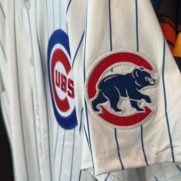 Dansby Swanson Chicago Cubs Nike Home Elite Player Jersey - White - Picture 5 of 7
